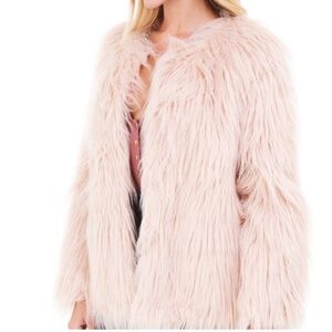 Lost + Wander Light Pink Teddy Jacket